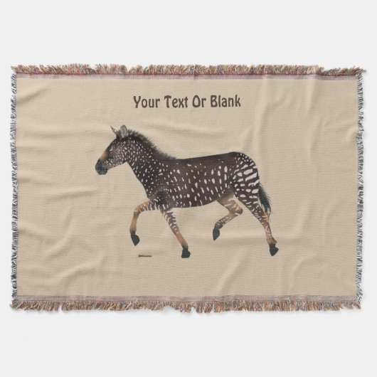 Niedlich Polka Dot Zebra Decke (Vorderseite)