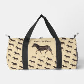 Niedlich Polka Dot Zebra Duffle Bag (Vorderseite)