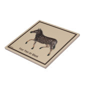 Niedlich Polka Dot Zebra Fliese (Seite)