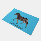 Niedlich Polka Dot Zebra Fußmatte (Schrägansicht)