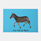 Niedlich Polka Dot Zebra Fußmatte (Vorderseite)