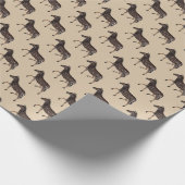 Niedlich Polka Dot Zebra Geschenkpapier (Ecke)