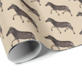 Niedlich Polka Dot Zebra Geschenkpapier (Rolleneckpunkt)
