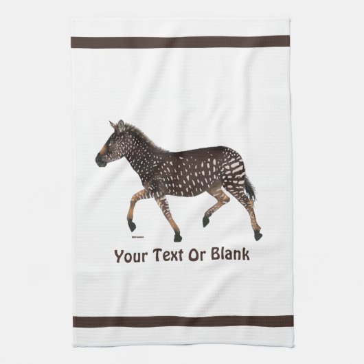 Niedlich Polka Dot Zebra Geschirrtuch (Vertikal)