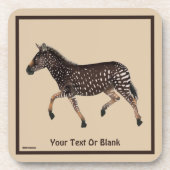 Niedlich Polka Dot Zebra Getränkeuntersetzer (Vorderseite)