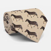 Niedlich Polka Dot Zebra Krawatte (Gerollt)