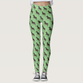 Niedlich Polka Dot Zebra Leggings (Vorderseite)