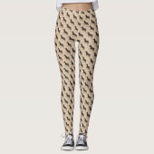 Niedlich Polka Dot Zebra Leggings (Vorderseite)