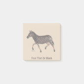 Niedlich Polka Dot Zebra Post-it Klebezettel (Vorderseite)