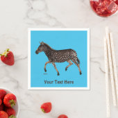 Niedlich Polka Dot Zebra Serviette (Beispiel)