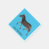 Niedlich Polka Dot Zebra Serviette (Ecke)