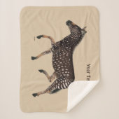 Niedlich Polka Dot Zebra Sherpadecke (Vorderseite)