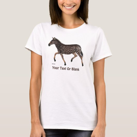 Niedlich Polka Dot Zebra T-Shirt (Vorderseite)