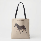 Niedlich Polka Dot Zebra Tasche (Vorderseite)