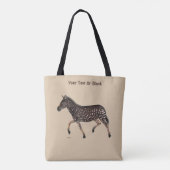 Niedlich Polka Dot Zebra Tasche (Rückseite)