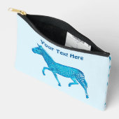 Niedlich Polka Dot Zebra Zubehörtasche (Offen)