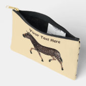 Niedlich Polka Dot Zebra Zubehörtasche (Offen)