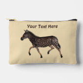 Niedlich Polka Dot Zebra Zubehörtasche (Vorderseite)