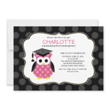 Niedlich Polka Dots Grad Owl Abschluss