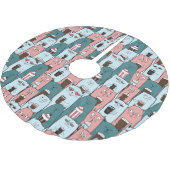 Niedlich Polyester Weihnachtsbaumdecke (Schrägansicht)