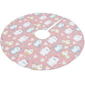 Niedlich Polyester Weihnachtsbaumdecke (Schrägansicht)