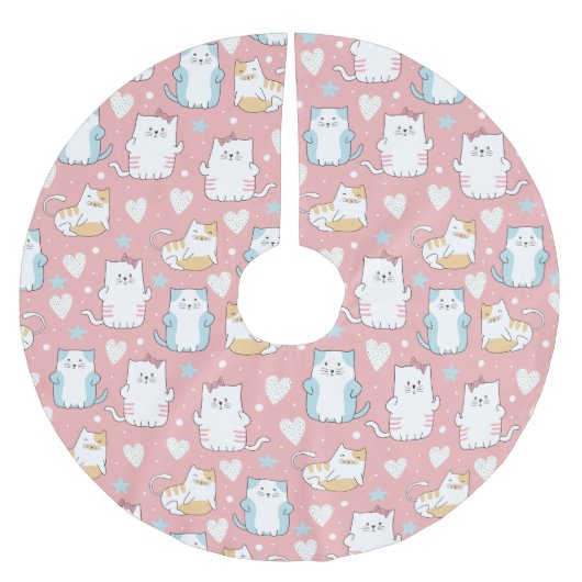 Niedlich Polyester Weihnachtsbaumdecke (Vorderseite)