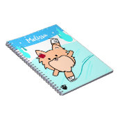 Niedlich Pom Figure Skaten Spiral Notizblock (Rechte Seite)