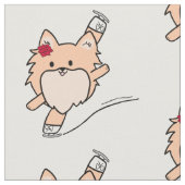 Niedlich Pom-Skaten Stoff (Nahaufnahme)