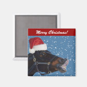 Niedlich Pony Christmas Magnet (Vorderseite/Rückseite)