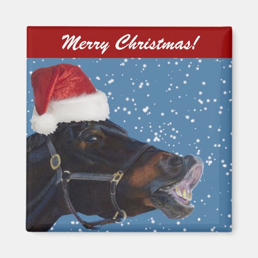 Niedlich Pony Christmas Magnet (Vorne)