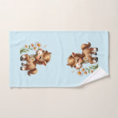 Niedlich Pony Eating Daisies Badhandtuch Set (Handtuch)
