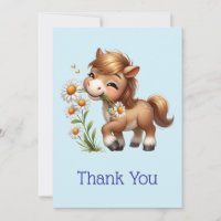 Niedlich Pony Eating Daisies