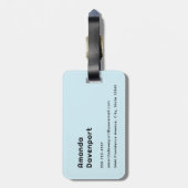 Niedlich Pony Eating Daisies Gepäckanhänger (Rückseite vertikal)