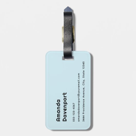 Niedlich Pony Eating Daisies Gepäckanhänger (Rückseite vertikal)