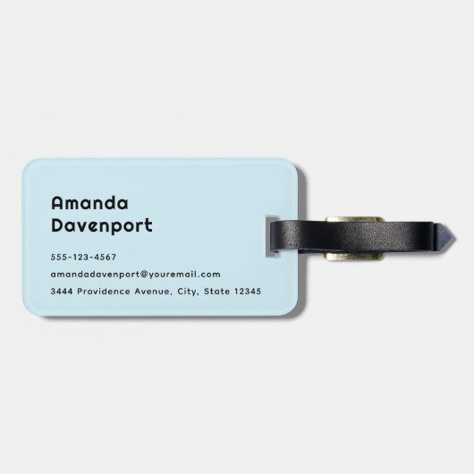 Niedlich Pony Eating Daisies Gepäckanhänger (Rückseite horizontal)