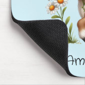 Niedlich Pony Eating Daisies Mousepad (Ecke)