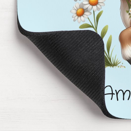 Niedlich Pony Eating Daisies Mousepad (Ecke)