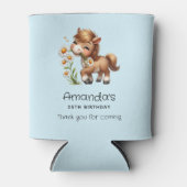 Niedlich Pony Eating Daisies Party Dosenkühler (Vorderseite)