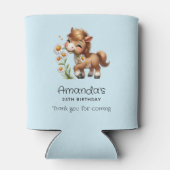 Niedlich Pony Eating Daisies Party Dosenkühler (Rückseite)