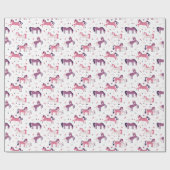 Niedlich Pony Geschenkpapier (Flach)