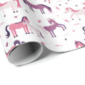 Niedlich Pony Geschenkpapier (Rolleneckpunkt)
