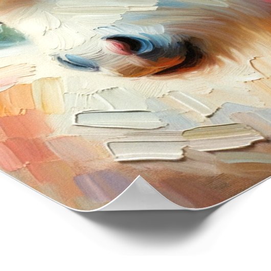 Niedlich Pony Impressionist Poster (Ecke)