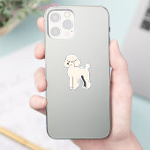 Niedlich Poodle Aufkleber (Telefon)