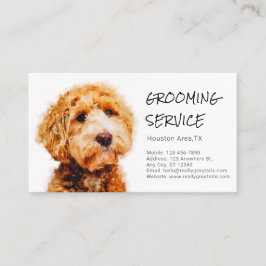 Niedlich Poodle Dog Grooming Shop (mit Servicekart Visitenkarte