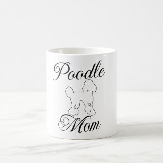 Niedlich Poodle Line Art Coffee Cup - Hundeschild Kaffeetasse