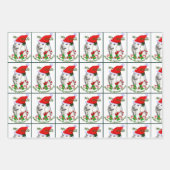 Niedlich Poodle Weihnachten Geschenkpapier Set (Vorderseite 2)