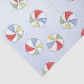 Niedlich Pool Party Whimsical Beach Balls farbenfr Seidenpapier (Detail)