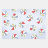 Niedlich Pool Party Whimsisical Beach Balls Funny Geschenkpapier Set (Vorderseite)