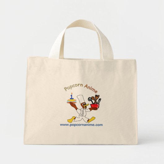 Niedlich Popcorn Anime Koch Ducky Kazoo Tote Bag Mini Stoffbeutel (Vorne)