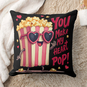 Niedlich Popcorn Valentine Sie machen mein Herz Po Kissen